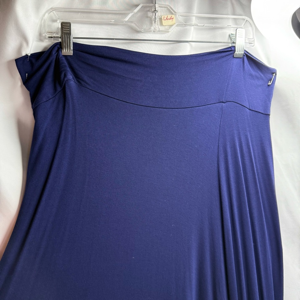 By Johnny Navy Blue Women's Maxi Skirt 3XL EUC Soft, Flowy & Comfy